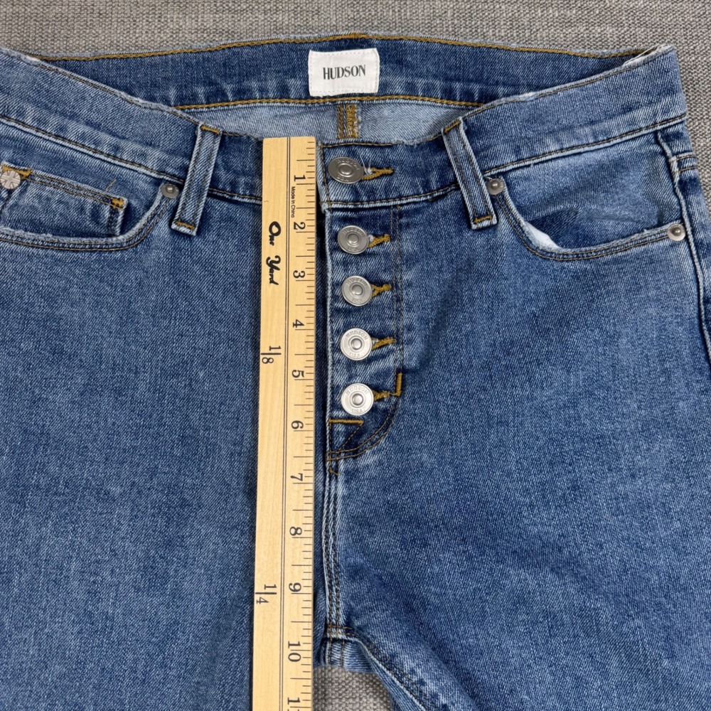 Hudson Blair Super Skinny Jeans Womens 27 Button Fly Medium Wash‎ Stretch Denim - Picture 6 of 8